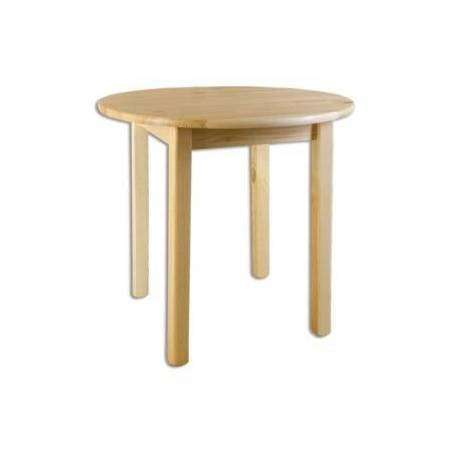 Drevený jedálenský stol borovica masív ST105 priemer 120 cm
