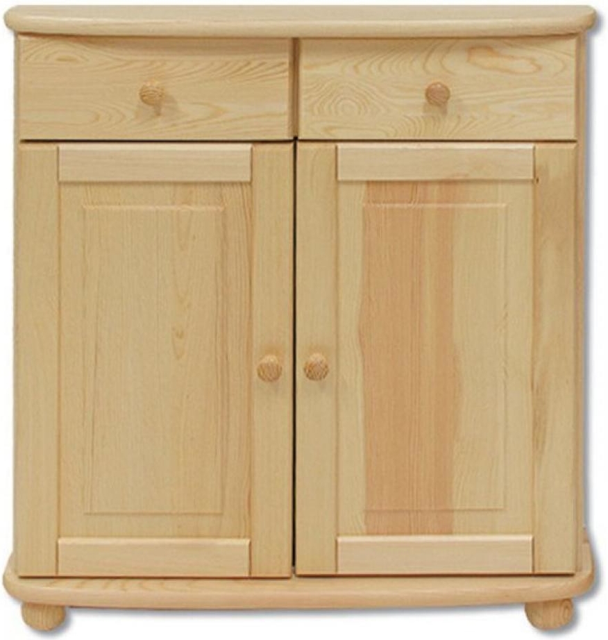 Dřevěná komoda KD 142 borovice masiv 85x92x42 cm