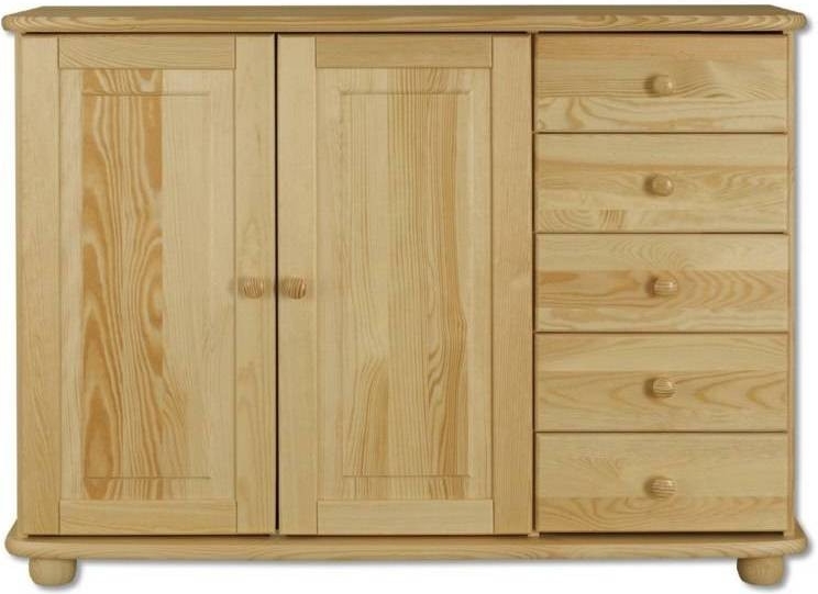 Masivní dřevěná komoda KD144 125x92x42 xm