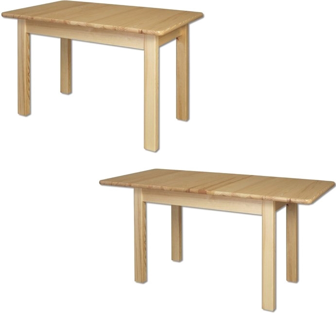 Drevený jedálenský rozkládací stol borovica masív ST101 120(170)x75x80