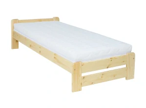 Drevená posteľ   LK122 borovice masiv 90x200 cm
