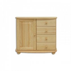 Dřevěná  komoda KD140 borovice masiv 