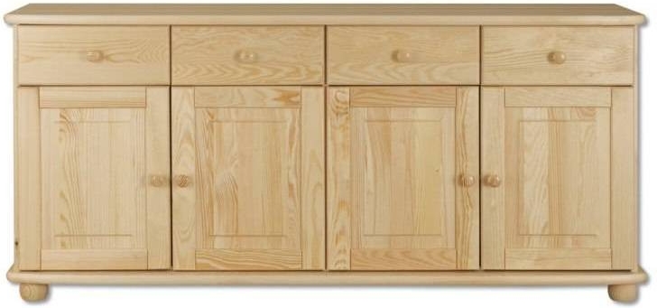 Dřevěná komoda KD165 4xšuplík+4xdvířka